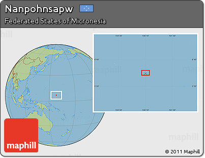 Savanna Style Location Map of Nanpohnsapw