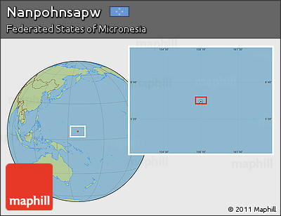 Savanna Style Location Map of Nanpohnsapw