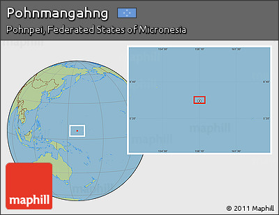 Savanna Style Location Map of Pohnmangahng