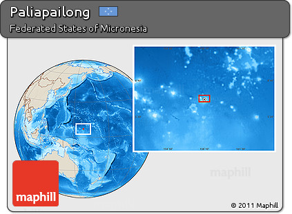 Shaded Relief Location Map of Paliapailong