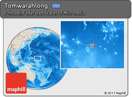 Shaded Relief Location Map of Tomwarahlong