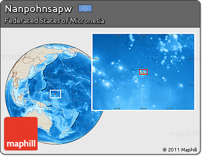 Shaded Relief Location Map of Nanpohnsapw