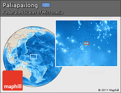 Shaded Relief Location Map of Paliapailong