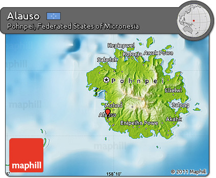 Physical Map of Alauso