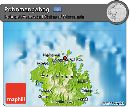 Physical Map of Pohnmangahng