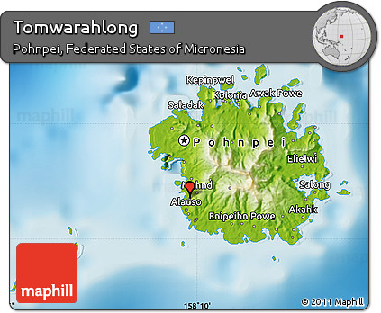 Physical Map of Tomwarahlong