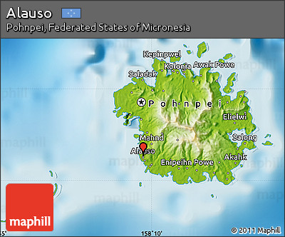 Physical Map of Alauso