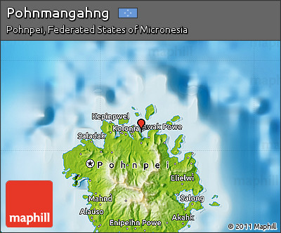 Physical Map of Pohnmangahng