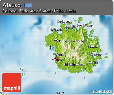 Physical Map of Alauso