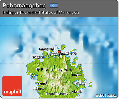 Physical Map of Pohnmangahng