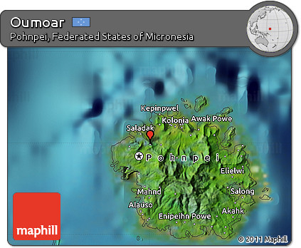 Satellite Map of Oumoar