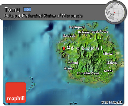 Satellite Map of Tomu