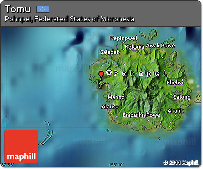 Satellite Map of Tomu