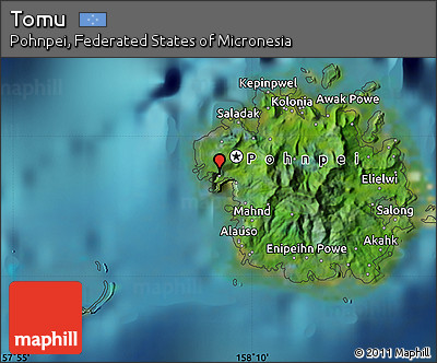 Satellite Map of Tomu