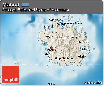 Shaded Relief Map of Mahnd