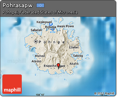 Shaded Relief Map of Pohrasapw