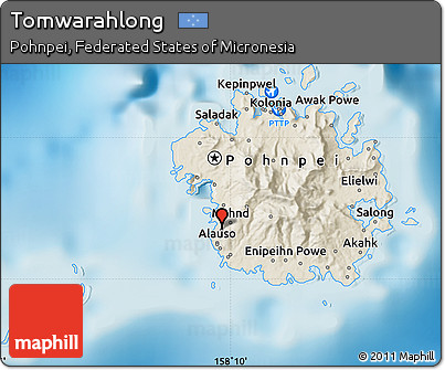 Shaded Relief Map of Tomwarahlong