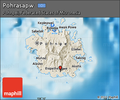 Shaded Relief Map of Pohrasapw