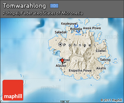 Shaded Relief Map of Tomwarahlong