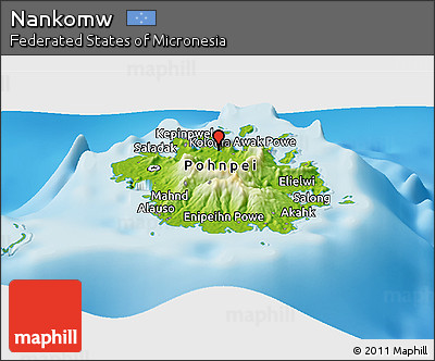 Physical Panoramic Map of Nankomw