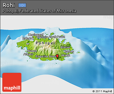 Physical Panoramic Map of Rohi
