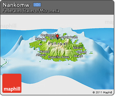 Physical Panoramic Map of Nankomw