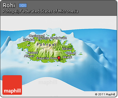 Physical Panoramic Map of Rohi