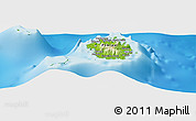 Physical Panoramic Map of Palikir