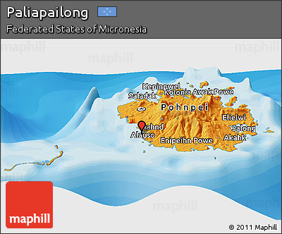 Political Panoramic Map of Paliapailong