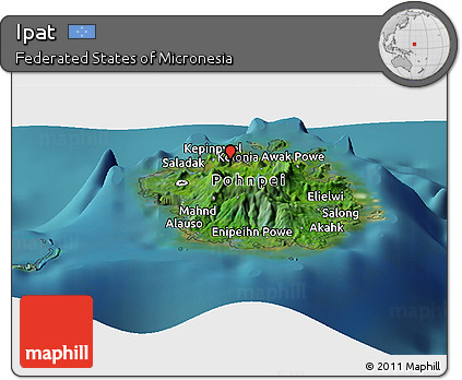Satellite Panoramic Map of Ipat