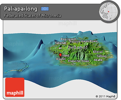 Satellite Panoramic Map of Paliapailong