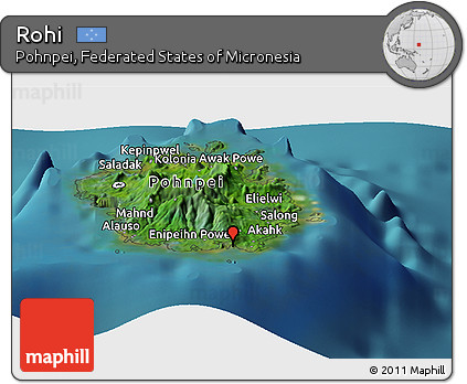 Satellite Panoramic Map of Rohi