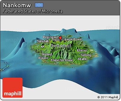 Satellite Panoramic Map of Nankomw