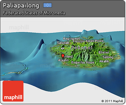 Satellite Panoramic Map of Paliapailong