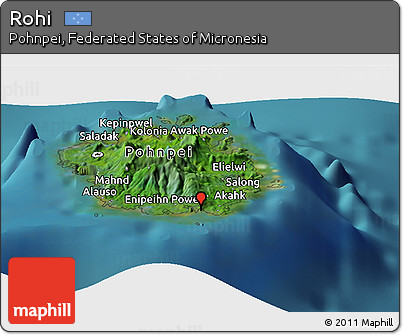 Satellite Panoramic Map of Rohi