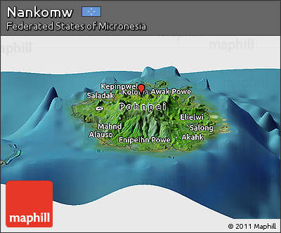 Satellite Panoramic Map of Nankomw