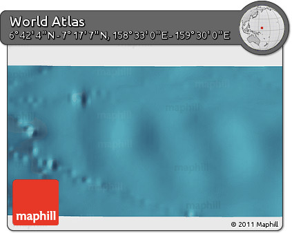 Satellite 3D Map of the Area around 6° 59' 36" N, 159° 1' 30" E