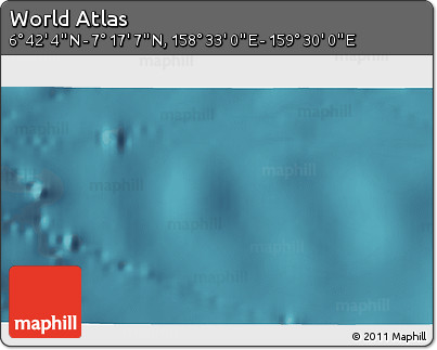 Satellite 3D Map of the Area around 6° 59' 36" N, 159° 1' 30" E