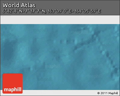 Satellite 3D Map of the Area around 6° 59' 36" N, 164° 7' 30" E