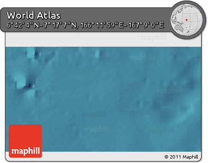 Satellite 3D Map of the Area around 6° 59' 36" N, 166° 40' 30" E