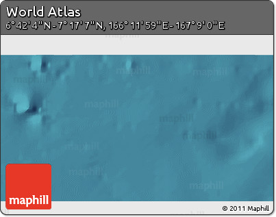 Satellite 3D Map of the Area around 6° 59' 36" N, 166° 40' 30" E