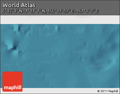 Satellite 3D Map of the Area around 6° 59' 36" N, 166° 40' 30" E