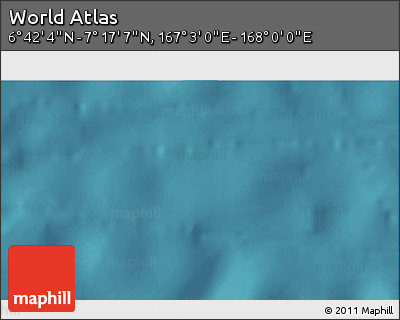 Satellite 3D Map of the Area around 6° 59' 36" N, 167° 31' 30" E
