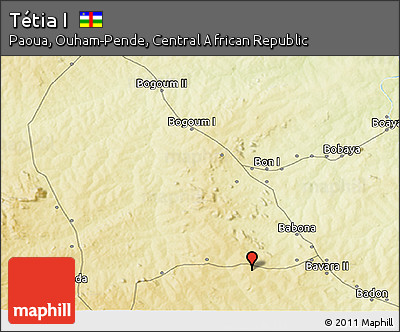Physical 3D Map of Tétia I