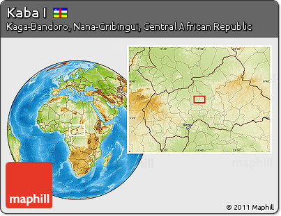 Physical Location Map of Kaba I