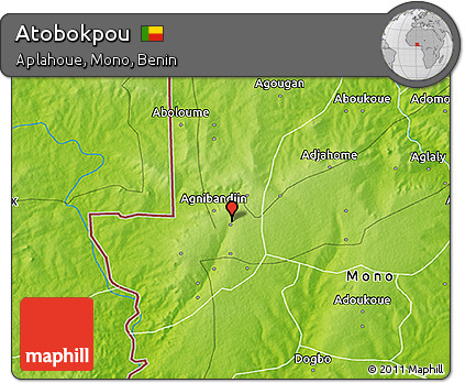 Physical 3D Map of Atobokpou