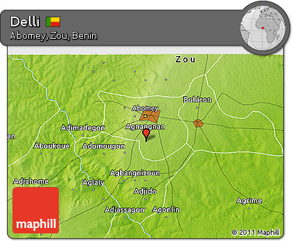 Physical 3D Map of Delli