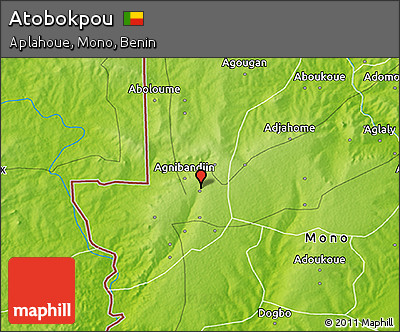 Physical 3D Map of Atobokpou