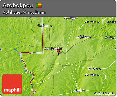 Physical 3D Map of Atobokpou