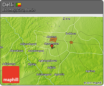 Physical 3D Map of Delli